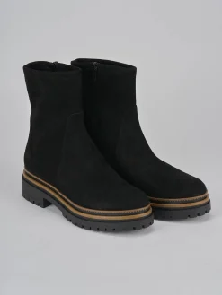 Discount Stivaletti tacco 3cm camoscio Donna Stivaletti Tacco Basso