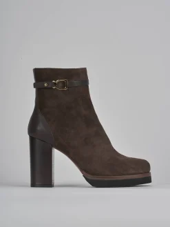 Hot Stivaletti tacco 10cm camoscio testa Donna Stivaletti Tacco Alto