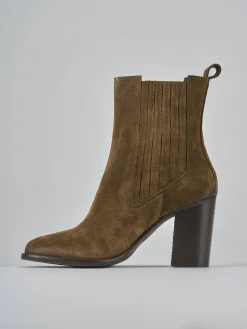 Online Stivaletti tacco 8cm camoscio Donna Stivaletti Tacco Alto