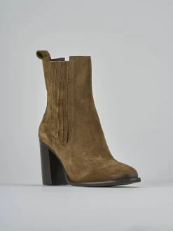 Online Stivaletti tacco 8cm camoscio Donna Stivaletti Tacco Alto