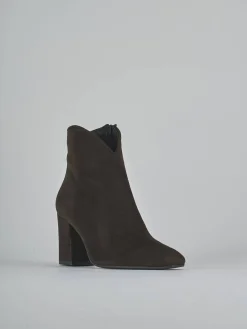 Hot Stivaletti tacco 7cm camoscio testa Donna Stivaletti Tacco Alto