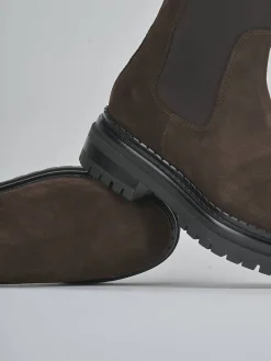 New Stivaletti tacco 2cm camoscio testa Donna Stivaletti Tacco Basso