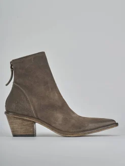 New Stivaletti tacco 5cm camoscio testa Donna Stivaletti Tacco Alto