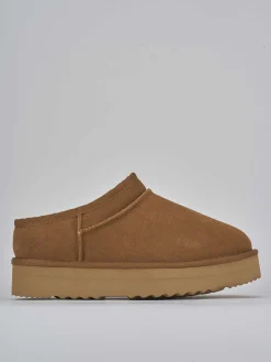 Stivaletti tacco 2cm camoscio Donna Stivaletti Tacco Basso