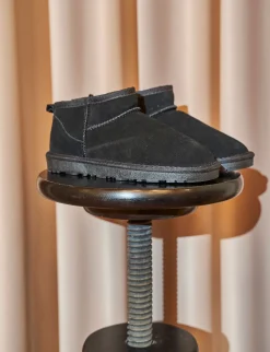 New Stivaletti tacco 1cm camoscio Donna Stivaletti Tacco Basso