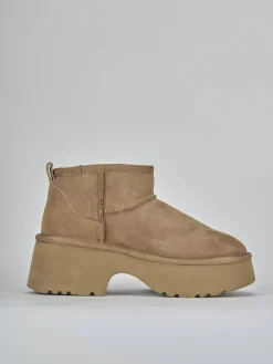 Outlet Stivaletti tacco 3cm camoscio Donna Stivaletti Tacco Basso