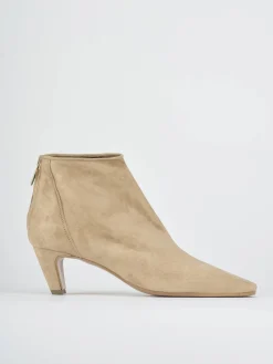 Hot Stivaletti tacco 5cm camoscio Donna Stivaletti Tacco Alto