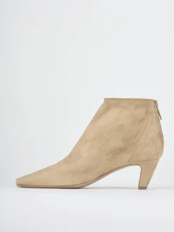 Hot Stivaletti tacco 5cm camoscio Donna Stivaletti Tacco Alto