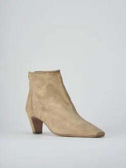 Hot Stivaletti tacco 5cm camoscio Donna Stivaletti Tacco Alto