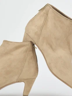 Hot Stivaletti tacco 5cm camoscio Donna Stivaletti Tacco Alto