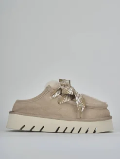 Sale Stivaletti tacco 3cm camoscio Donna Stivaletti Tacco Basso