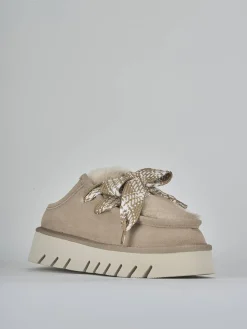 Sale Stivaletti tacco 3cm camoscio Donna Stivaletti Tacco Basso