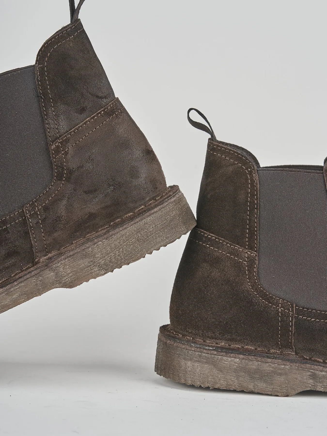 Sale Stivaletti tacco 1cm camoscio testa Uomo Stivaletti