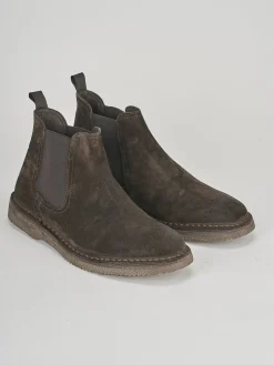 Sale Stivaletti tacco 1cm camoscio testa Uomo Stivaletti