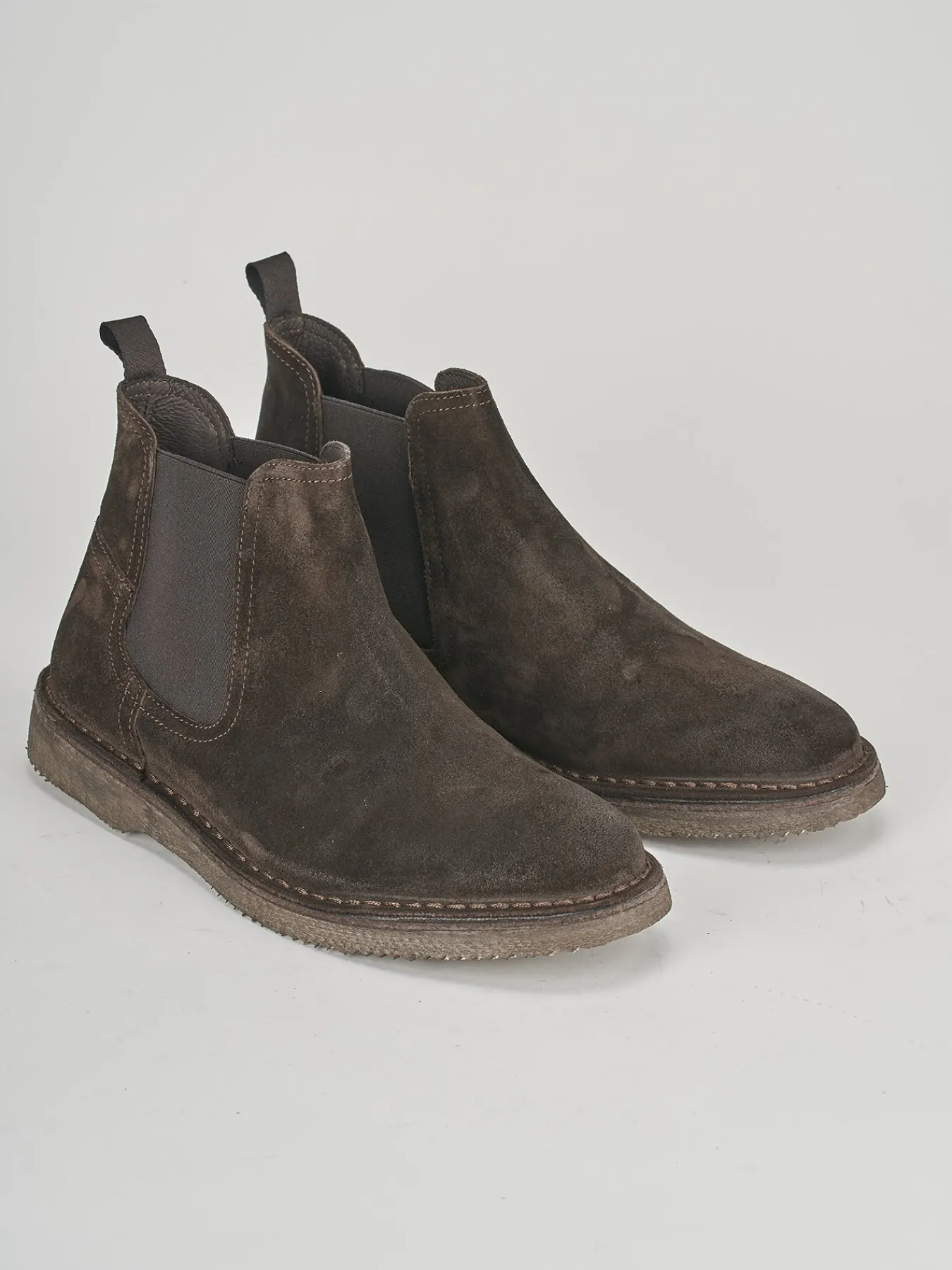 Sale Stivaletti tacco 1cm camoscio testa Uomo Stivaletti