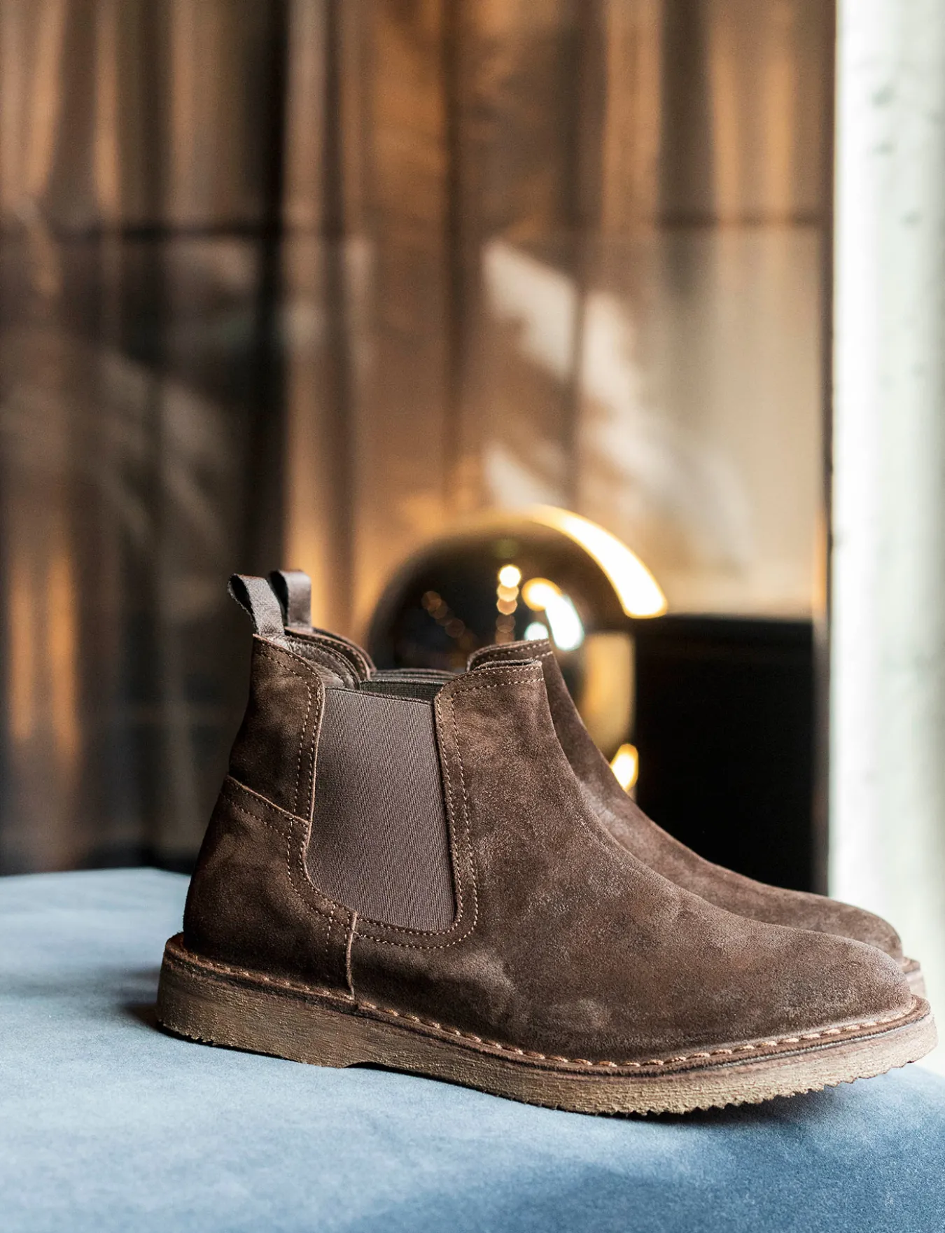 Sale Stivaletti tacco 1cm camoscio testa Uomo Stivaletti