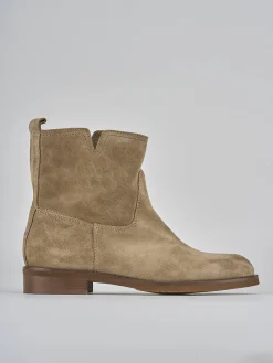 Sale Stivaletti tacco 2cm camoscio Donna Stivaletti Tacco Basso