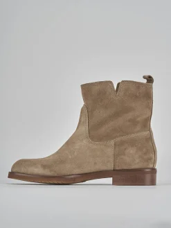 Sale Stivaletti tacco 2cm camoscio Donna Stivaletti Tacco Basso