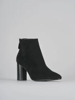 Outlet Stivaletti tacco 7cm camoscio Donna Stivaletti Tacco Alto