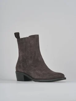 Clearance Stivaletti tacco 3cm camoscio testa Donna Stivaletti Tacco Basso