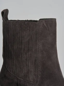 Online Stivaletti tacco 7cm camoscio testa Donna Stivaletti Tacco Alto