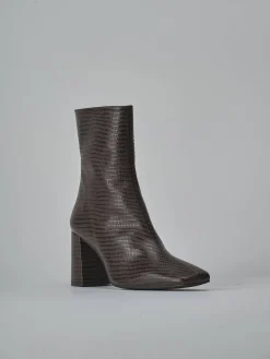 Outlet Stivaletti tacco 7cm cocco testa Donna Stivaletti Tacco Alto