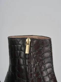 Best Stivaletti tacco 8cm cocco testa Donna Stivaletti Tacco Alto