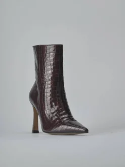 Discount Stivaletti tacco 9cm cocco bordo' Donna Stivaletti Tacco Alto