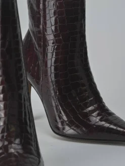 Discount Stivaletti tacco 9cm cocco bordo' Donna Stivaletti Tacco Alto