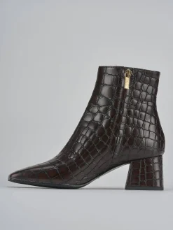 Sale Stivaletti tacco 6cm cocco testa Donna Stivaletti Tacco Alto