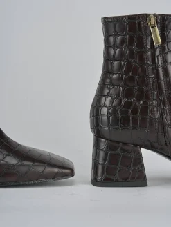 Sale Stivaletti tacco 6cm cocco testa Donna Stivaletti Tacco Alto