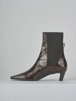 Stivaletti tacco 5cm cocco testa Donna Stivaletti Tacco Alto