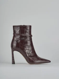 Stivaletti tacco 9cm cocco bordo' Donna Stivaletti Tacco Alto