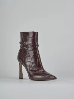 Stivaletti tacco 9cm cocco bordo' Donna Stivaletti Tacco Alto