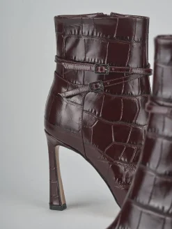 Stivaletti tacco 9cm cocco bordo' Donna Stivaletti Tacco Alto