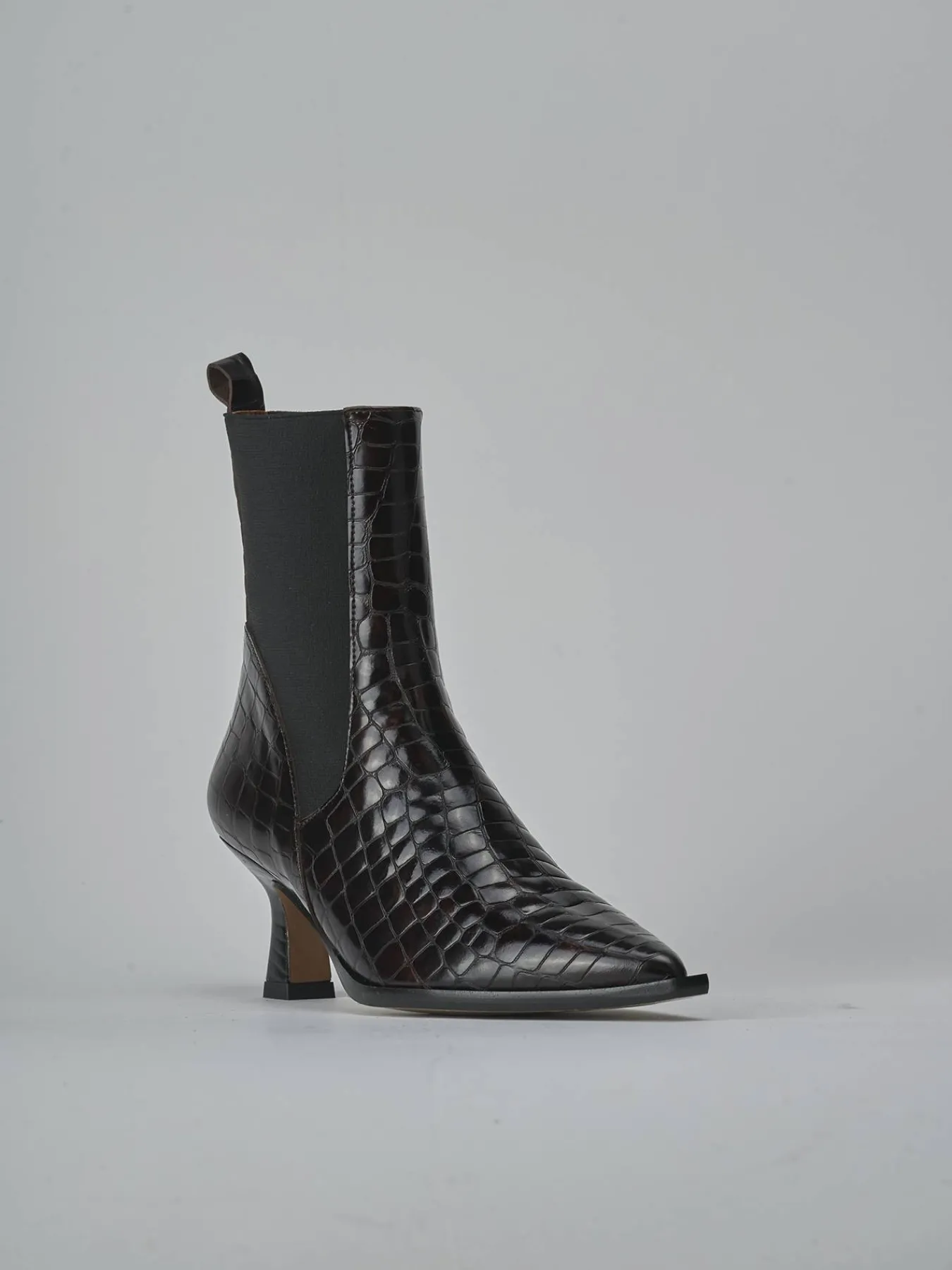 Best Stivaletti tacco 5cm cocco testa Donna Stivaletti Tacco Alto