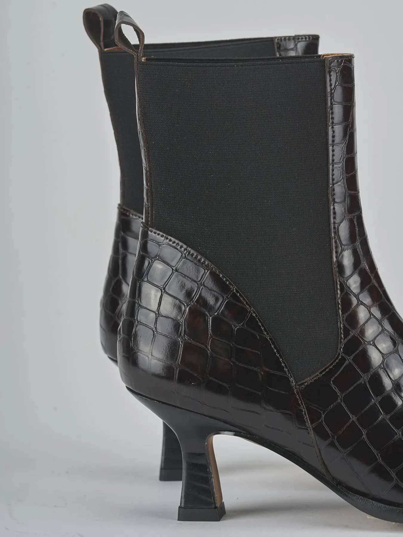 Best Stivaletti tacco 5cm cocco testa Donna Stivaletti Tacco Alto