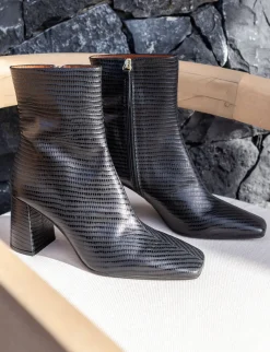 Stivaletti tacco 7cm cocco Donna Stivaletti Tacco Alto