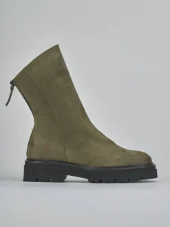 Sale Stivaletti tacco 2cm nabuk Donna Stivaletti Tacco Basso