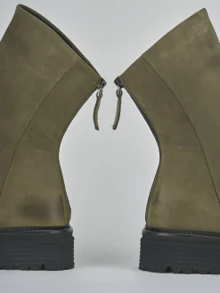 Sale Stivaletti tacco 2cm nabuk Donna Stivaletti Tacco Basso