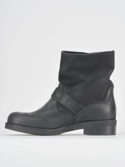 Clearance Stivaletti tacco 3cm nabuk Donna Stivaletti Tacco Basso