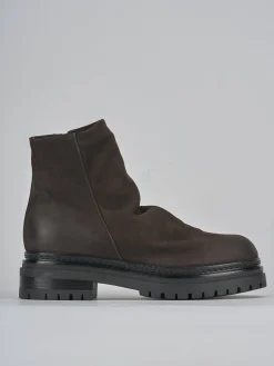 Hot Stivaletti tacco 3cm nabuk testa Donna Stivaletti Tacco Basso