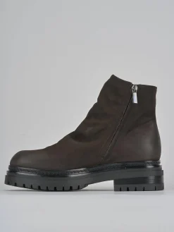 Hot Stivaletti tacco 3cm nabuk testa Donna Stivaletti Tacco Basso