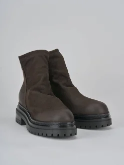 Hot Stivaletti tacco 3cm nabuk testa Donna Stivaletti Tacco Basso