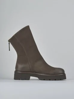 Discount Stivaletti tacco 2cm nabuk testa Donna Stivaletti Tacco Basso