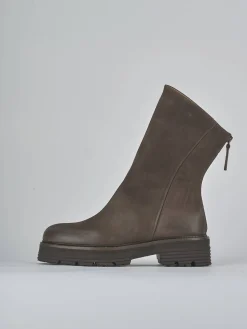 Discount Stivaletti tacco 2cm nabuk testa Donna Stivaletti Tacco Basso