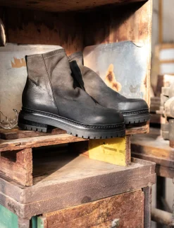 Online Stivaletti tacco 3cm nabuk Donna Stivaletti Tacco Basso