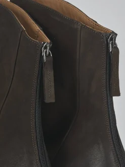 Sale Stivaletti tacco 3cm nabuk testa Donna Stivaletti Tacco Basso