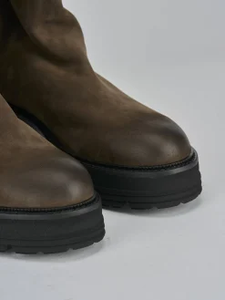 Best Stivaletti tacco 2cm nabuk testa Donna Stivaletti Tacco Basso