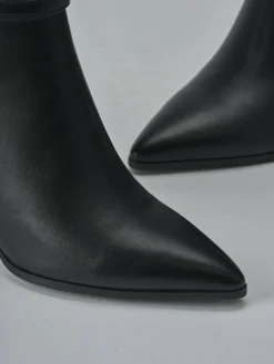 Discount Stivaletti tacco 9cm pelle sostenibile Donna Stivaletti Tacco Alto